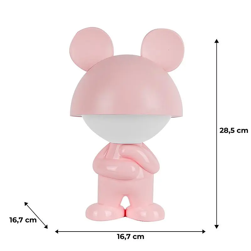 Світильник-нічник Kite LED з акумулятором Dreamy Mouse рожевий (K25-315-2-2) - фото 5
