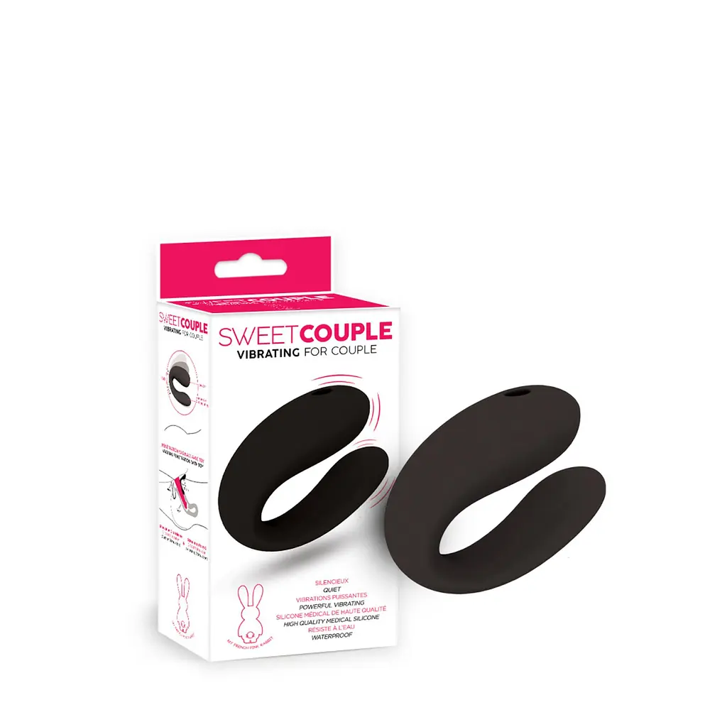 Вибратор Clara Morgane Sweet Couple 6.8 см (черный) - фото 4