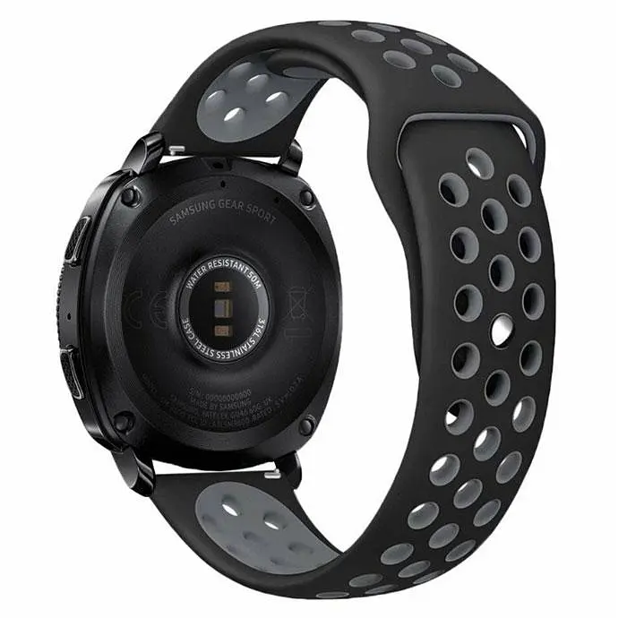 Спортивный ремешок Primo Perfor Sport для часов Samsung Sport Gear SM-R600 Black Grey - фото 2