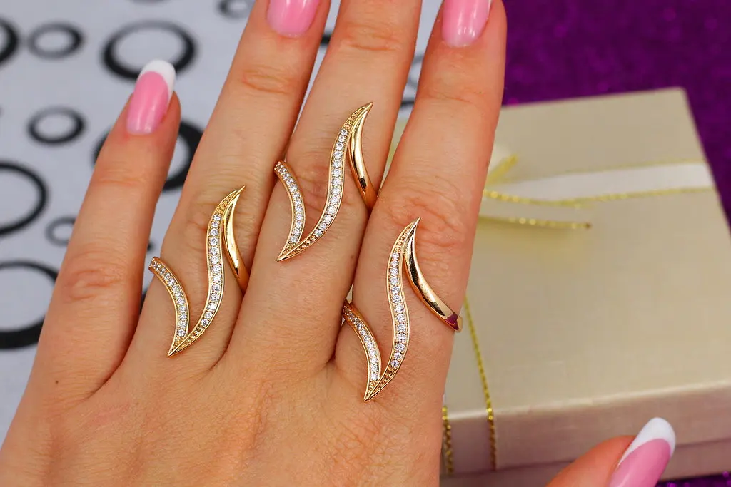 Кільце Xuping Jewelry перстень лілія р 16 золотисте - фото 2
