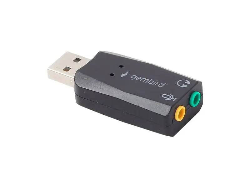 Звукова карта Gembird SC-USB2.0-01 Black - фото 2