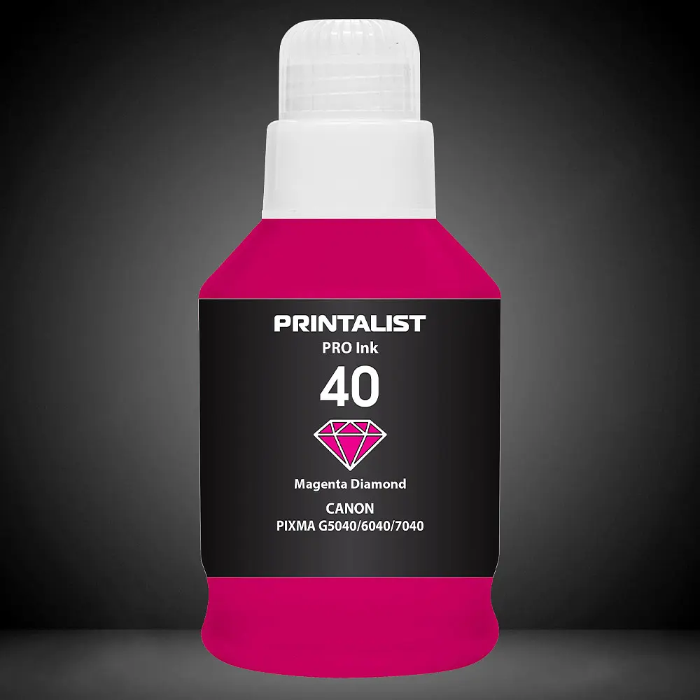 Чорнило PRINTALIST GI-40 для Canon G5040/G6040 190г Magenta водорозчинне (PL40M) - фото 4