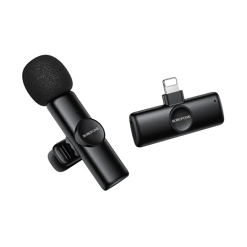 Бездротова мікрофонна система BOROFONE BFK16 Winner (Lightning) Black (6941991126482) - фото 6