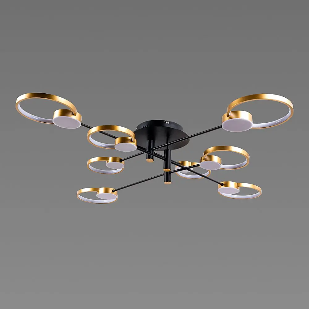 Люстра светодиодная акриловая Sirius Ш 1312/8 80W - фото 6