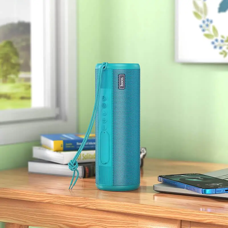 Портативная акустика Hoco Bora sports BT speaker HC11 5Wx2 с фонариком мятная - фото 3