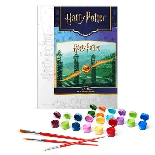 Картина за номерами з фарбами металік "Harry Potter: Золотий Снітч" 40х50 см - фото 2
