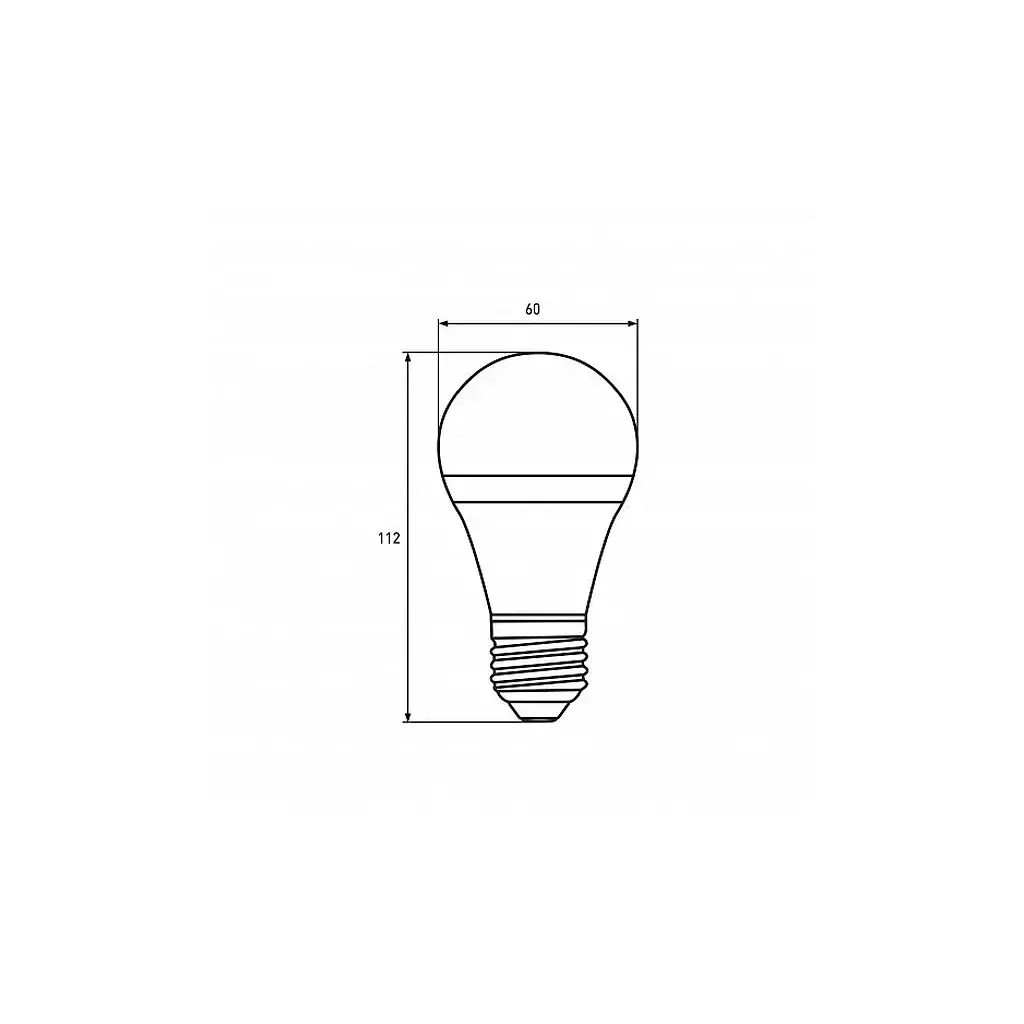 Лампочка Eurolamp LED А60 12W E27 4000K 220V (LED-A60-12274(P)) - фото 4