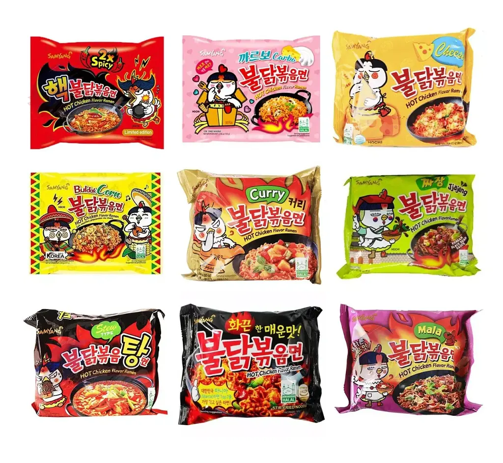 Локшина швидкого приготування Samyang Buldak Four Cheese Hot Chicken Ramen Noodles 130 г - фото 9