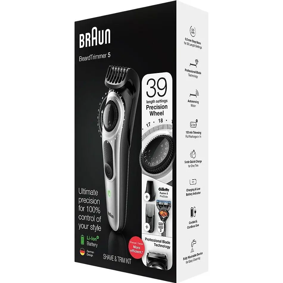 Тример для бороди та вусів Braun BT5260 [124147] - фото 5