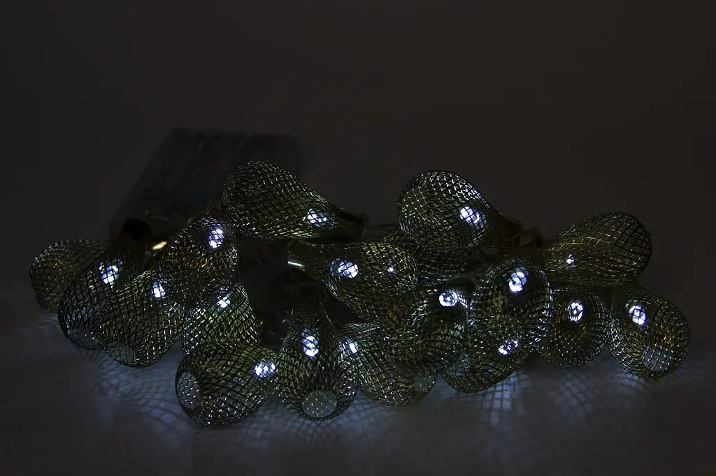 Світлодіодна новорічна гірлянда Devilon з насадками на батарейках IP20 LED 20 л білий (651856) - фото 2