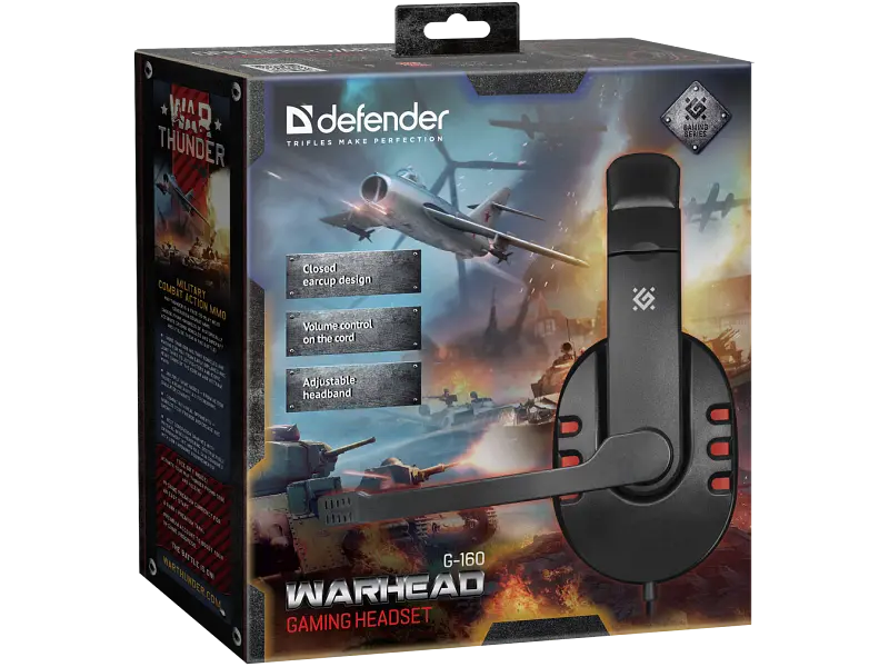 Гарнитура Defender Warhead G-160 Black (64113) - фото 3