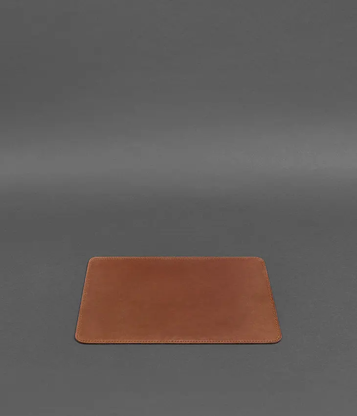 Коврик для мышки из натуральной кожи 1.0 светло-коричневый Crazy Horse - фото 2