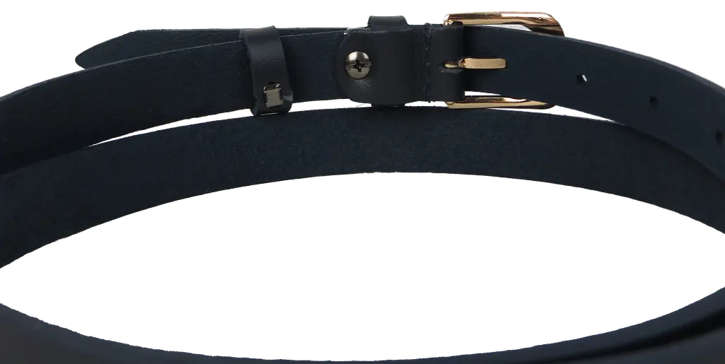 Ремінь жіночий зі шкіри Skipper 1633-20 Темно-синій 2 см - фото 4