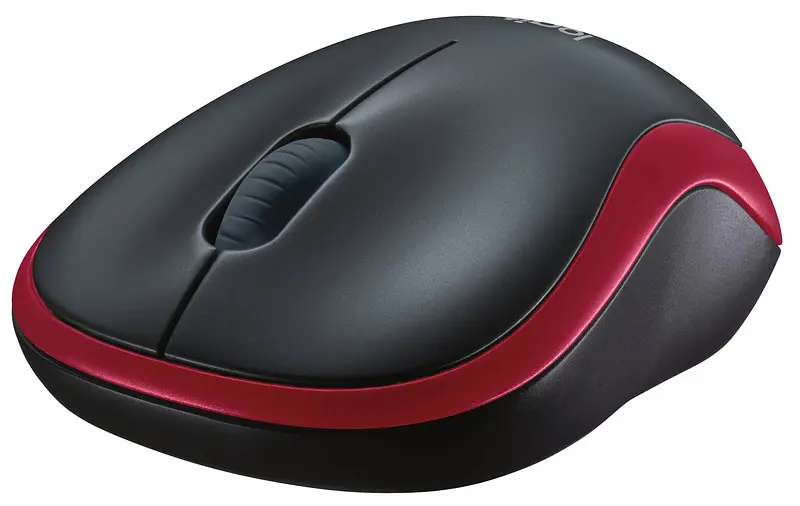 Миша Logitech M185 Red - фото 2