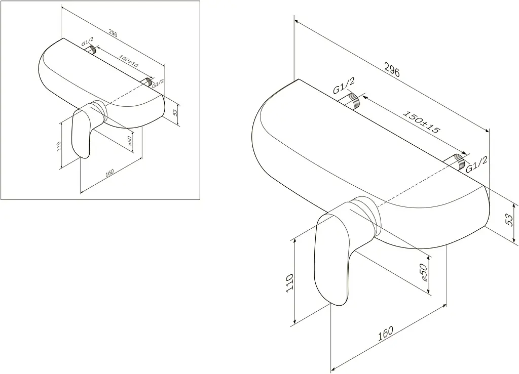 Змішувач для душу AM.PM Sensation F3020000 - фото 7