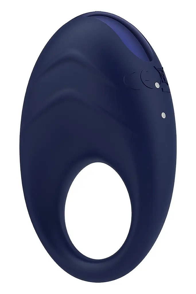 Виброкольцо Dreamtoys Glam Vibrating Cockring 7 см синий - фото 3
