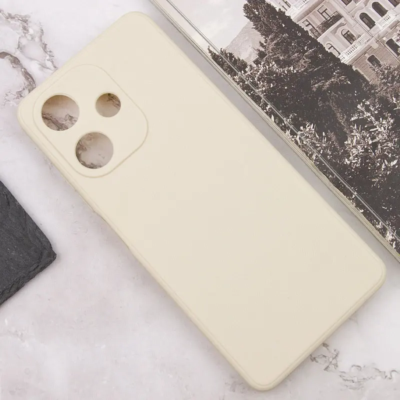 Силиконовый чехол Candy Full Camera для Infinix Hot 30 Бежевый / Antique White - фото 2