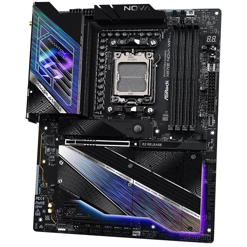 Материнская плата AsRock X870E NOVA WIFI (X870E NOVA WIFI) (Socket AM5, AMD X870E, ATX) - фото 4