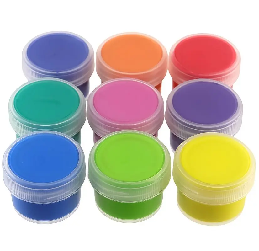 Набір пальчикових фарб Art Craft 17049-AV 9 кольорів по 10 мл - фото 2