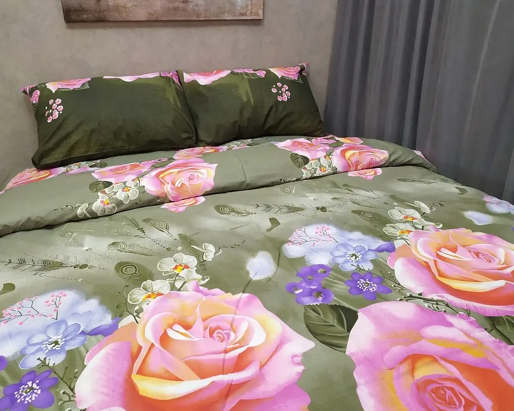 Постільна білизна LARA бязь d11232e євро - фото 2