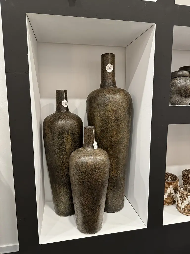 Ваза J-line напольная большая коричневая 100 см (42353) - фото 3