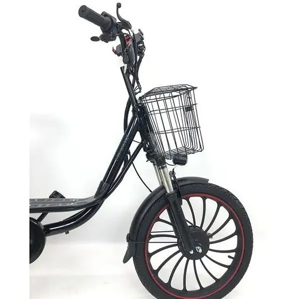 Електровелосипед Minako V4 PRO двомісний 500W/60V/18Ah із заднім амортизатором чорний - фото 2