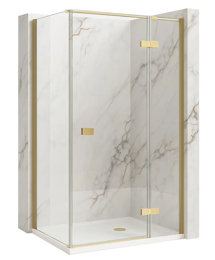 Душова кабіна Rea Atlas 80x120 ліва brushed gold KPL-K4376