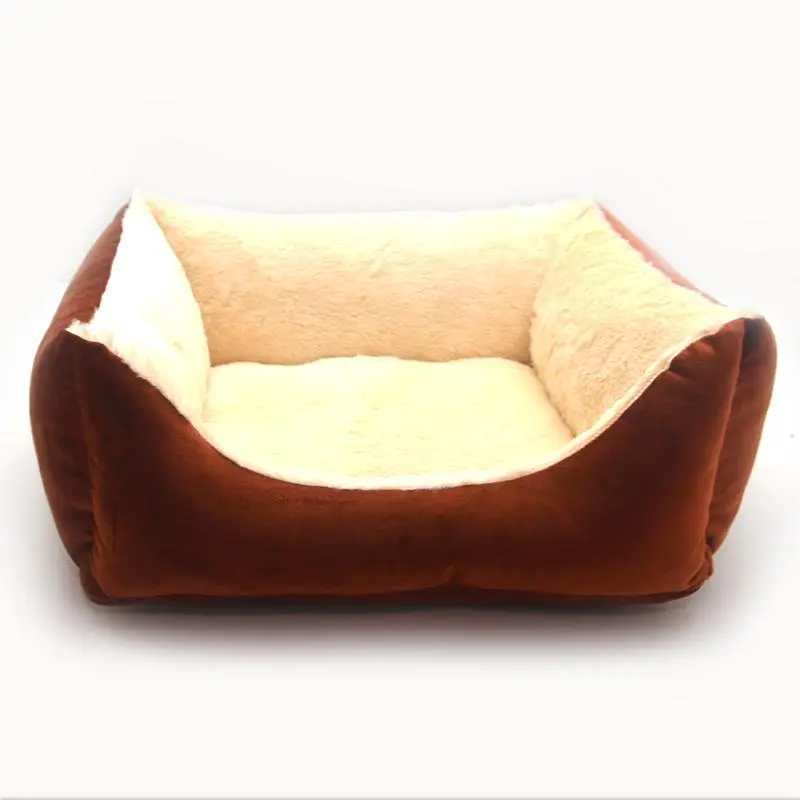 Лежак для собак та котів Zoo-hunt Тайфун двосторонній коричневий №1 300х400х210 мм - фото 4