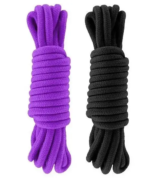Набір мотузок для бондажу Submission 5 м Black&Purple sLash