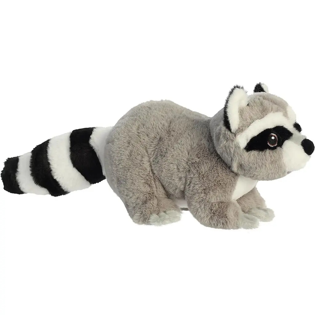 М'яка іграшка Aurora Eco Nation Єнот, 23 см, сіра (200039C) - фото 3