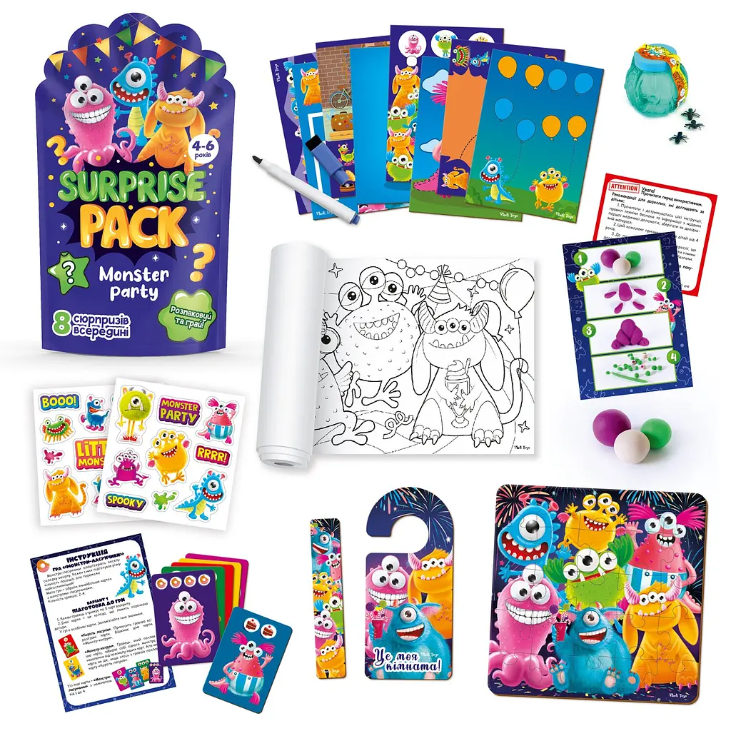 Набір сюрпризів Surprise pack. Monster party VT8080-03 (4820234762996) shop (4820234762996) - фото 3
