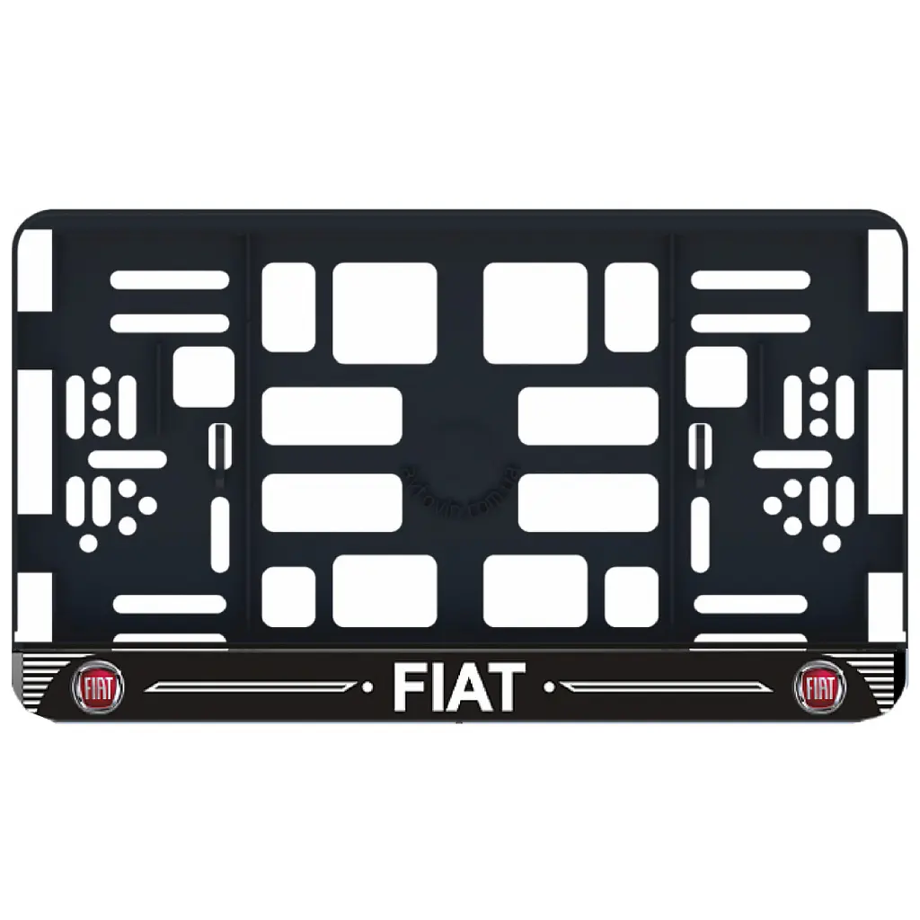 Рамка номера Fiat під Американський номер 300х150 мм Кольоровий Логотип