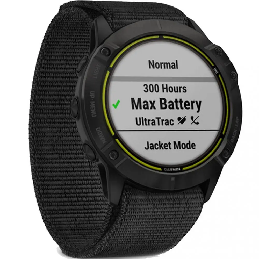 Garmin Enduro Carbon Gray Titanium with Black UltraFit Nylon Strap (010-02408-01/11) - фото 2