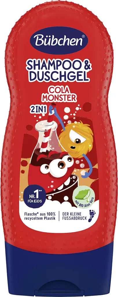 Шампунь и гель для душа Bubchen 2 в 1 Cola Monster 230 мл - фото 1