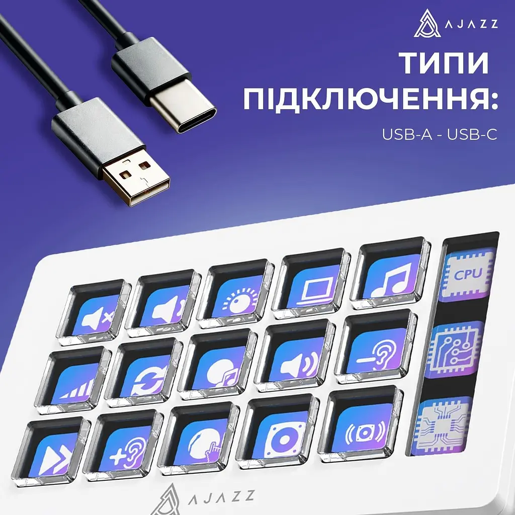 Контроллер Ajazz AKP153E White (AKP153E-W) - фото 8