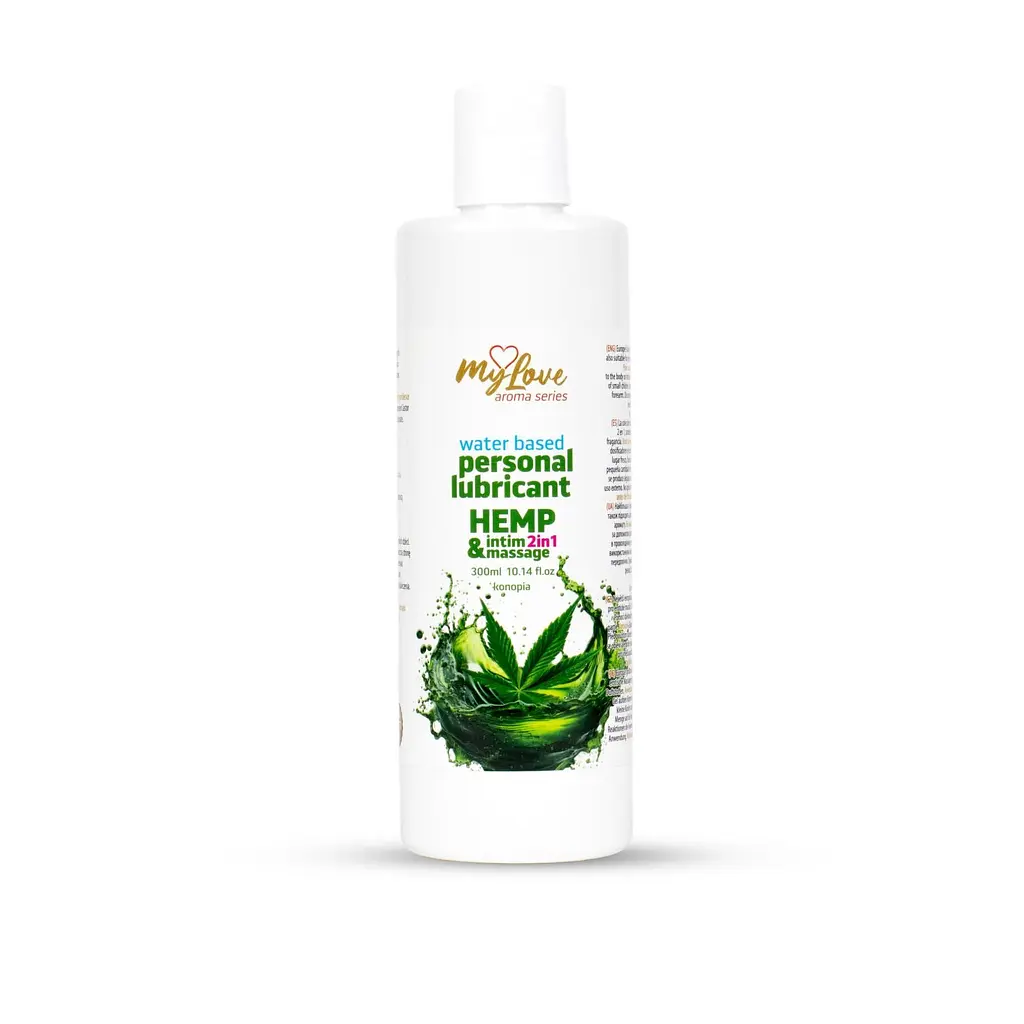 Лубрикант MyLove Aroma Series IntimMassage 2in1 Hemp, 300 мл