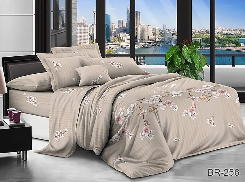 Комплект постільної білизни (BR-256) Євро TAG tekstil pbe0042911