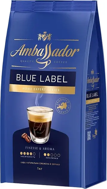 Кава в зернах Ambassador Blue Label 1 кг
