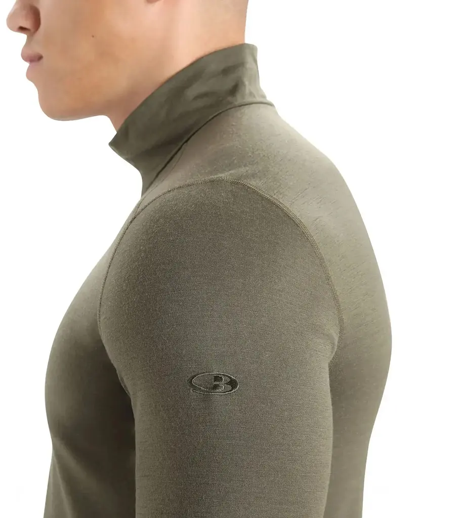 Термокофта Icebreaker 200 Oasis LS Half Zip Men Loden Heather S (1052-104 367 069 S) - фото 5