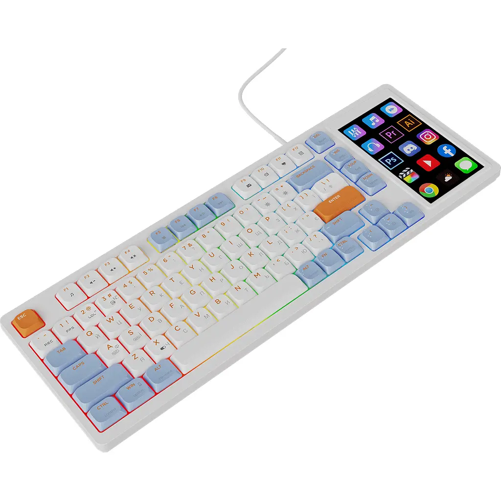 Клавіатура Ajazz AKP815 Huano Red Switch White (AKP815-R-WBO) - фото 4