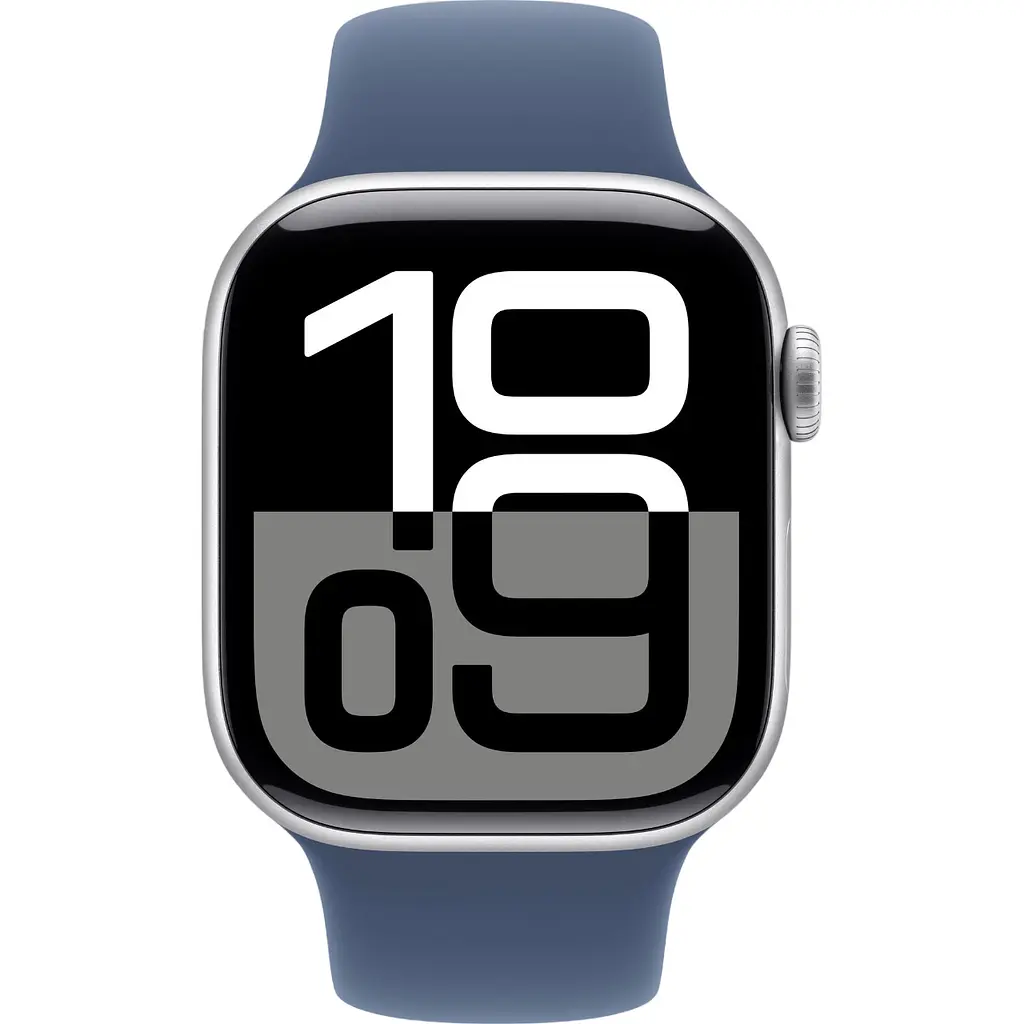 Смарт-годинник Apple Watch Series 10 GPS 42mm Silver Aluminum Case with Denim Sport Band M/L [MWWC3] [114978] - фото 2