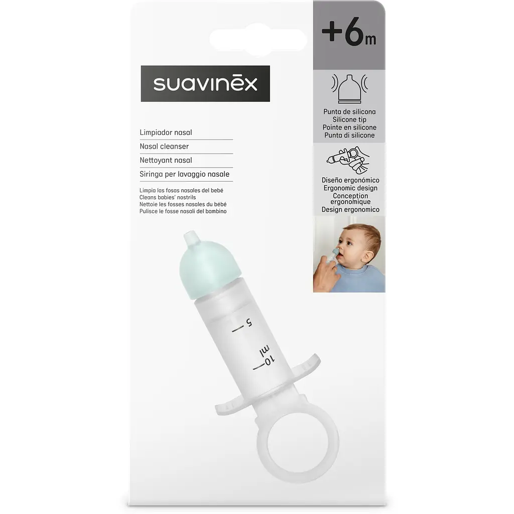 Аспіратор назальний Suavinex для очищення носика +6 місяців (402786) - фото 3
