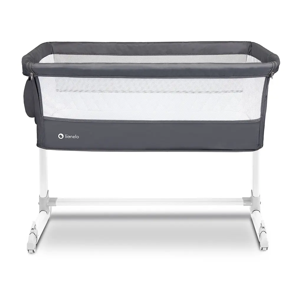 Кроватка приставная Lionelo THEO Dark gray - фото 3