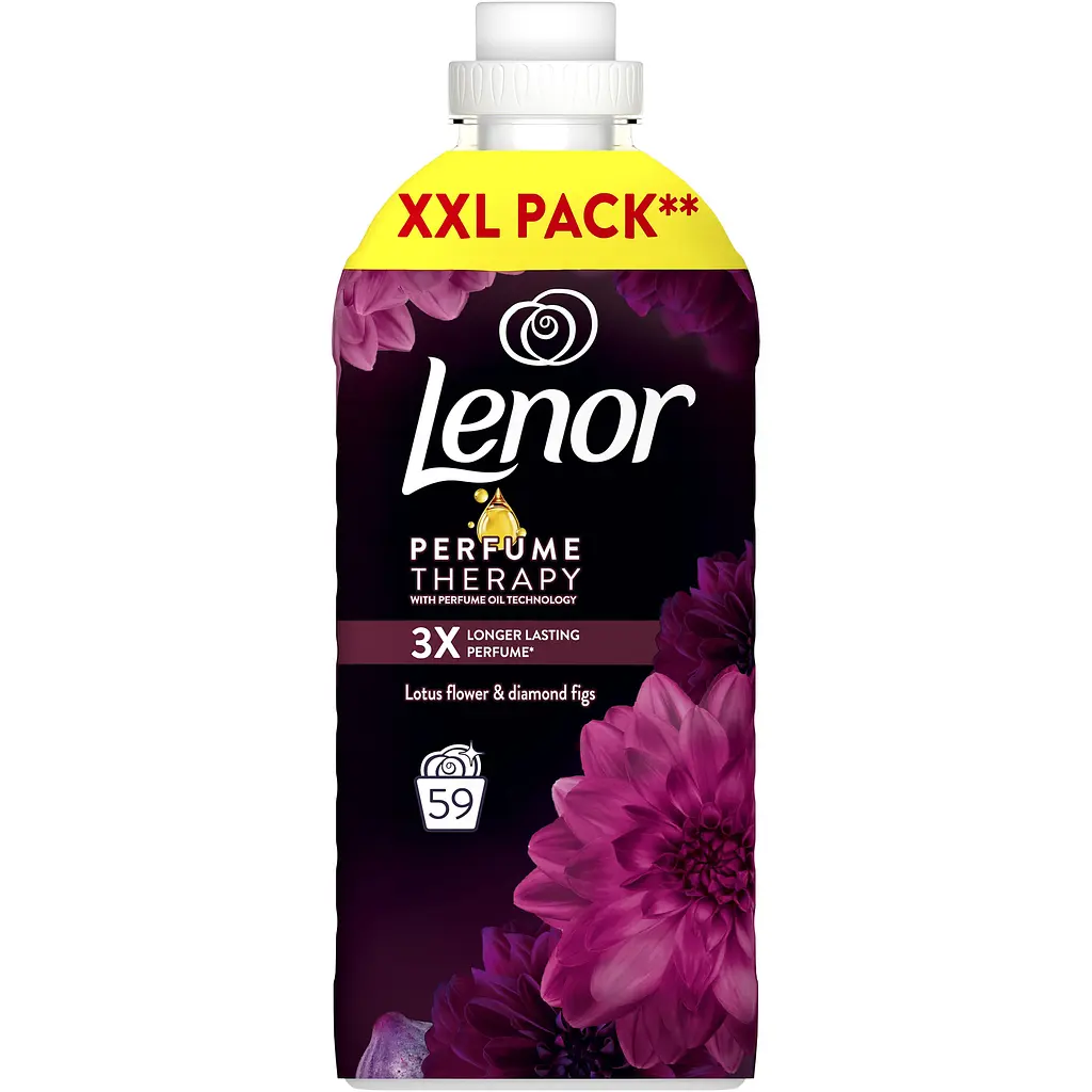 Уцінка. Кондиціонер для білизни Lenor Квітка лотоса та діамантові фіги 59 циклів прання 1.239 л  - фото 2