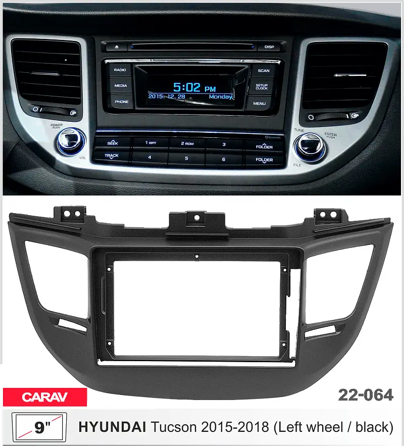 Переходная рамка Hyundai Tucson Carav 22-064 - фото 4