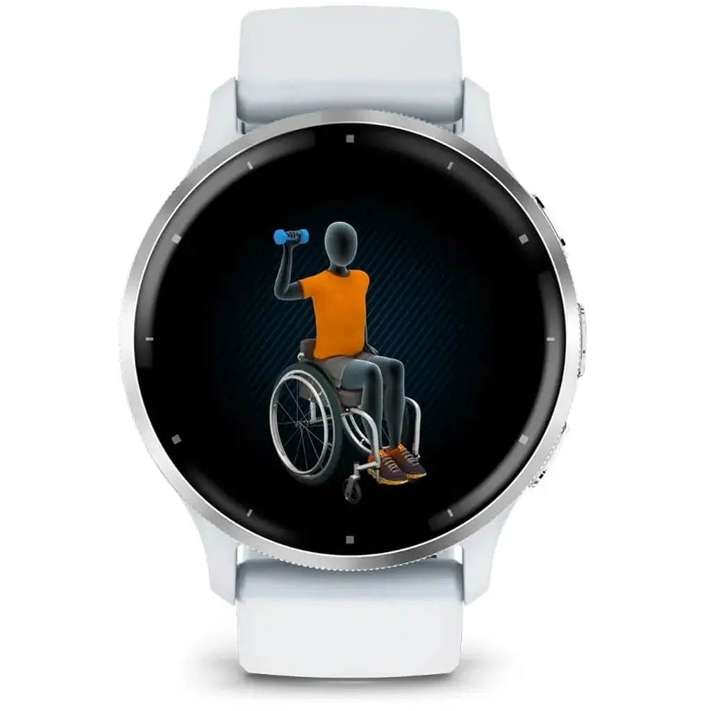 Смарт-годинник Garmin Venu 3 Silver Stainless Steel Bezel with Whitestone Case and Silicone Band (010-02784-50) - фото 5