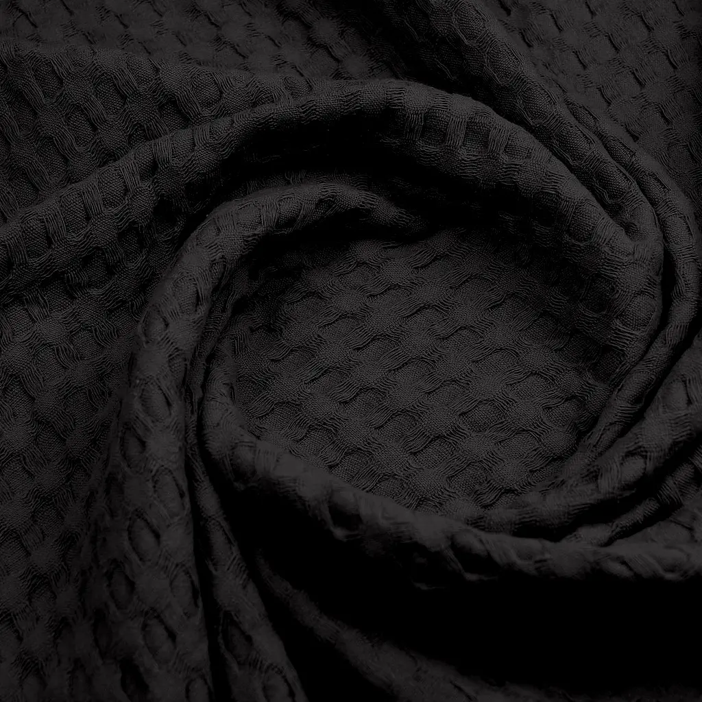 Плед-покрывало Cosas Black Waffle Weave 160х230 см черный (Blanket_00Black_WaffleWeave_160x230) - фото 4
