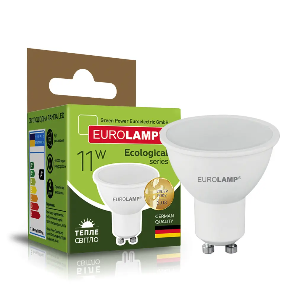 Лампочка Eurolamp LED SMD MR16 11W 990Lm GU10 3000K 220V (LED-SMD-11103(P)) - фото 2