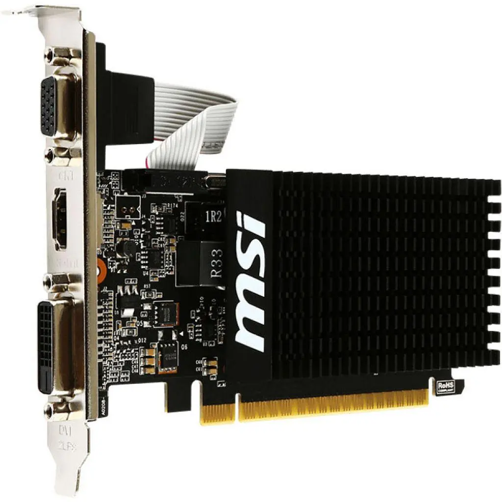 Видеокарта MSI GeForce GT710 1Gb (GT 710 1GD3H LP) Б/У - фото 2