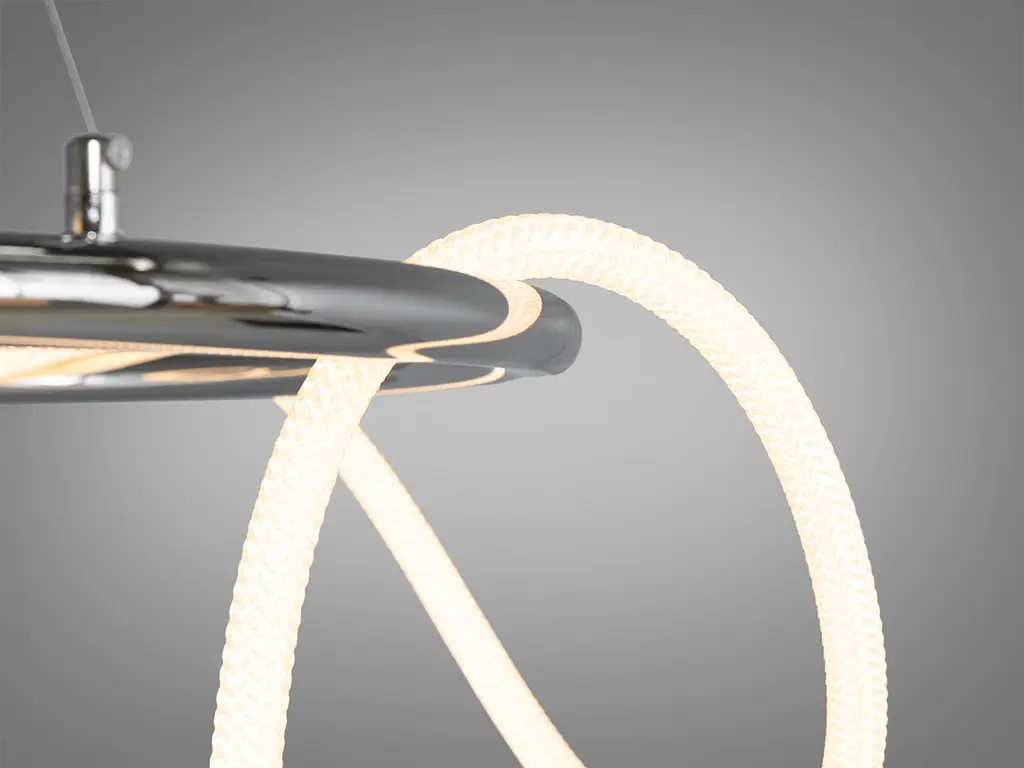 Новинка светодиодная люстра шланг для ресторана, 48W,хром - фото 3